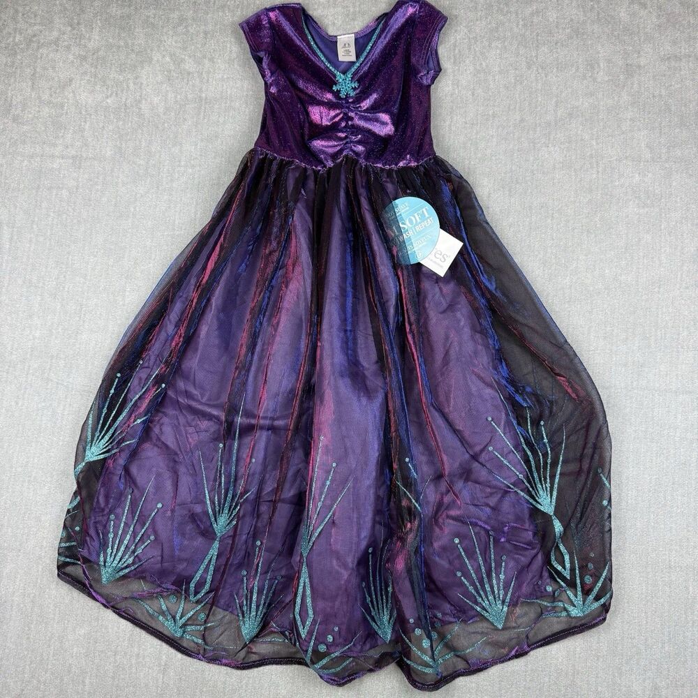 Little Adventures Purple Ice Princess Dress Girls 5-7 Yrs New